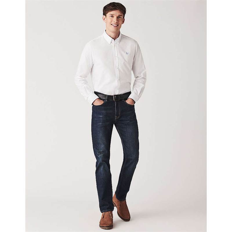 Crew Clothing Mens Parker Straight Jeans - Short-2
